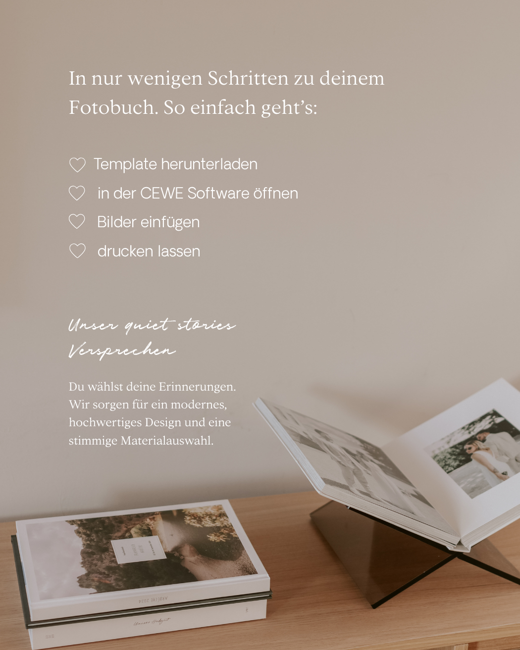CEWE Fotobuch Template "Herzensmenschen"