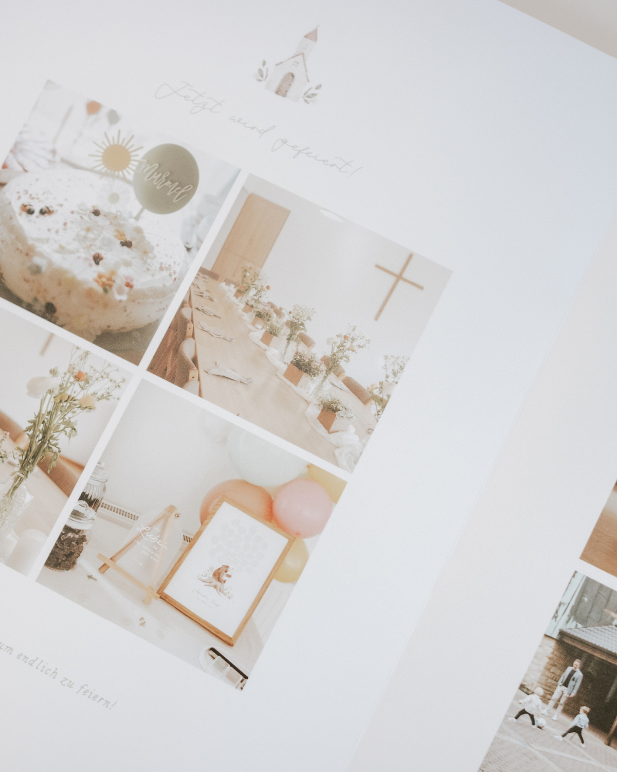 CEWE Fotobuch Template "Meine Taufe" Hochformat