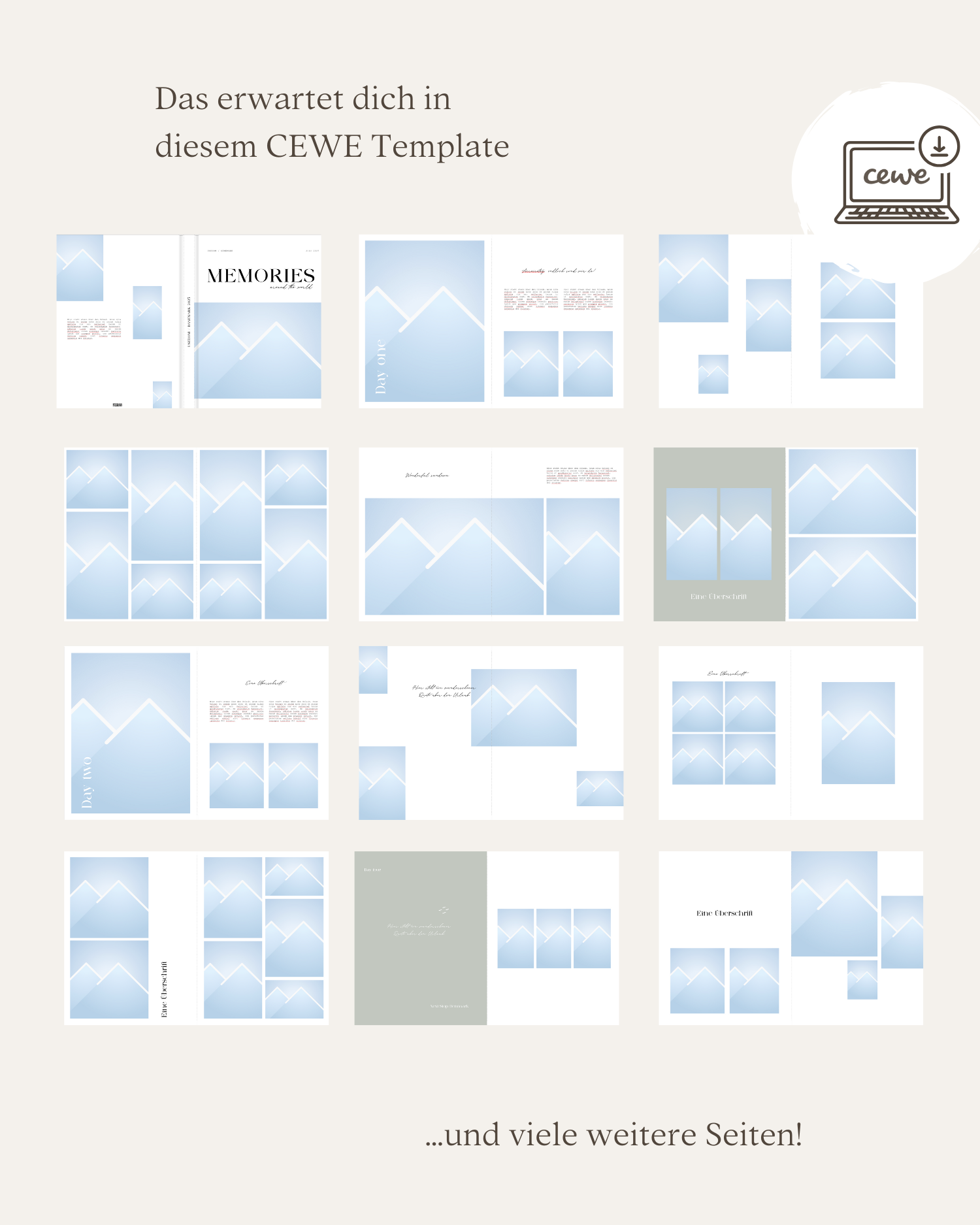 CEWE Fotobuch Template "Travel Memories"