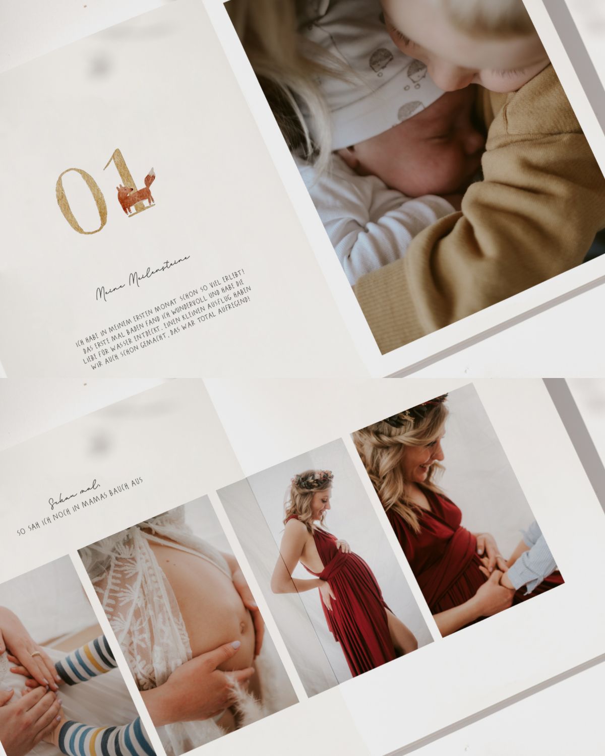 CEWE Fotobuch Template "Baby und Kinder Jahrbuch"