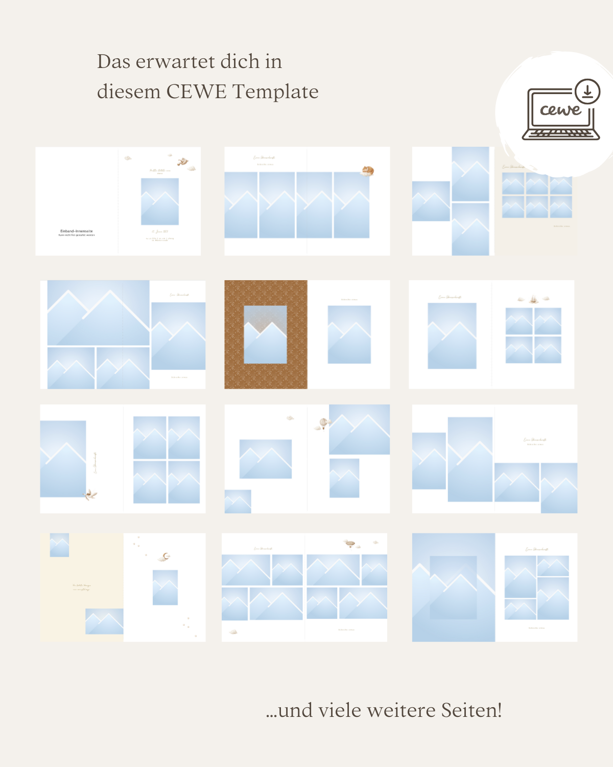 CEWE Fotobuch Template "My first years"