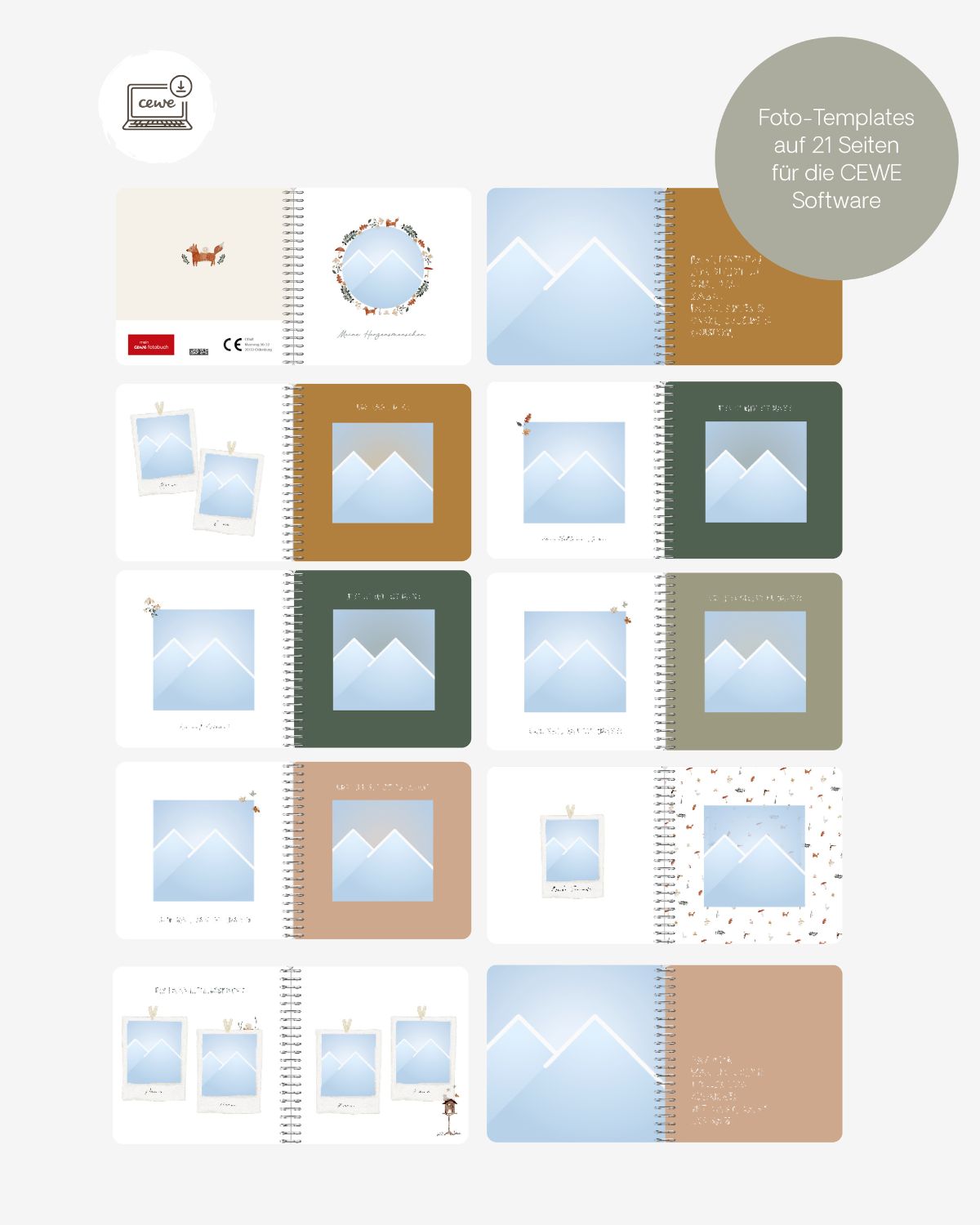 CEWE Fotobuch Template "Herzensmenschen"