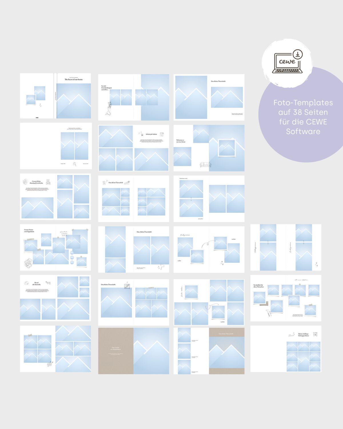CEWE Fotobuch Template "Hausbau & Renovierung"