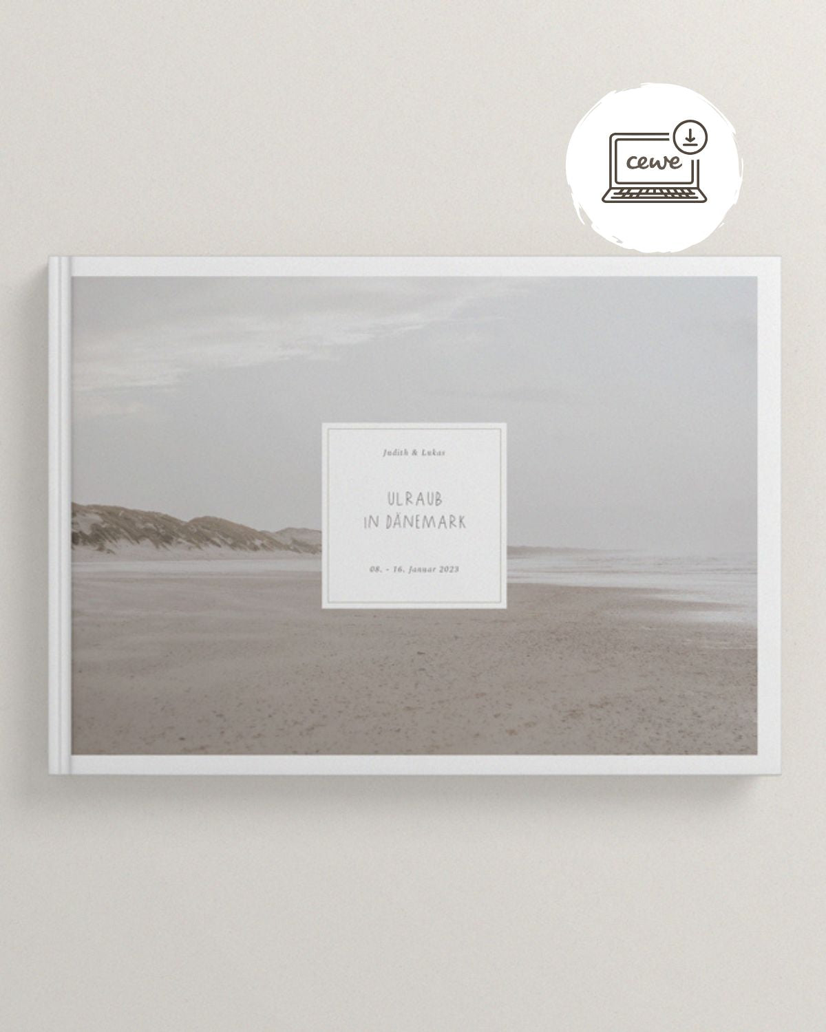 CEWE Fotobuch Template "Wanderlust" Querformat