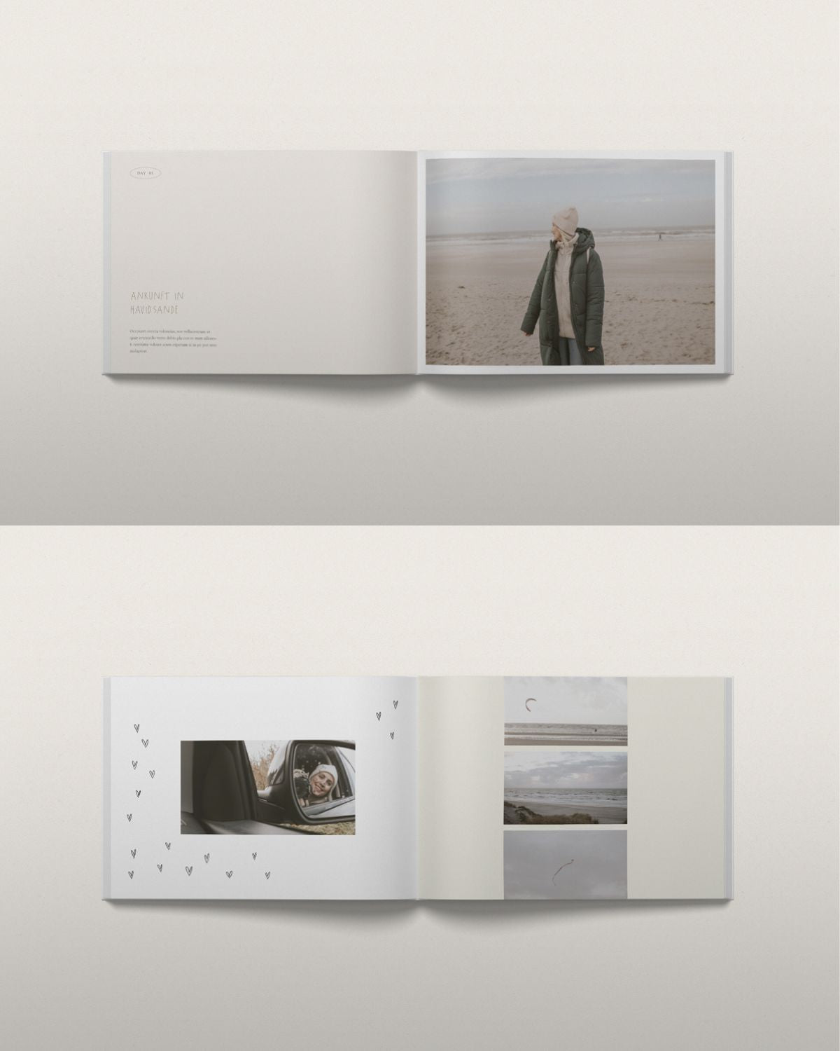 CEWE Fotobuch Template "Wanderlust" Querformat