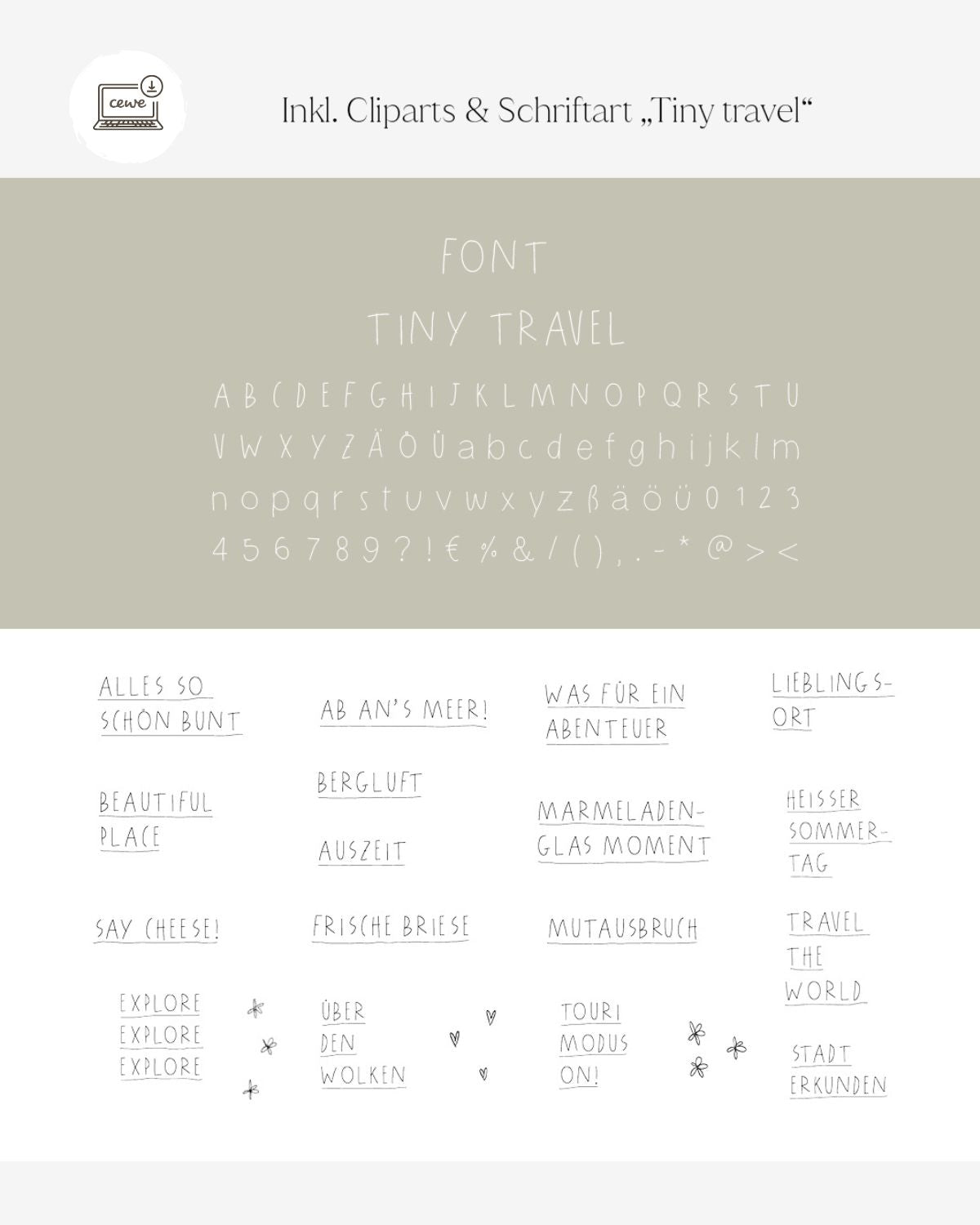 CEWE Fotobuch Template "Wanderlust"