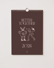 Wandkalender A4 "better together"
