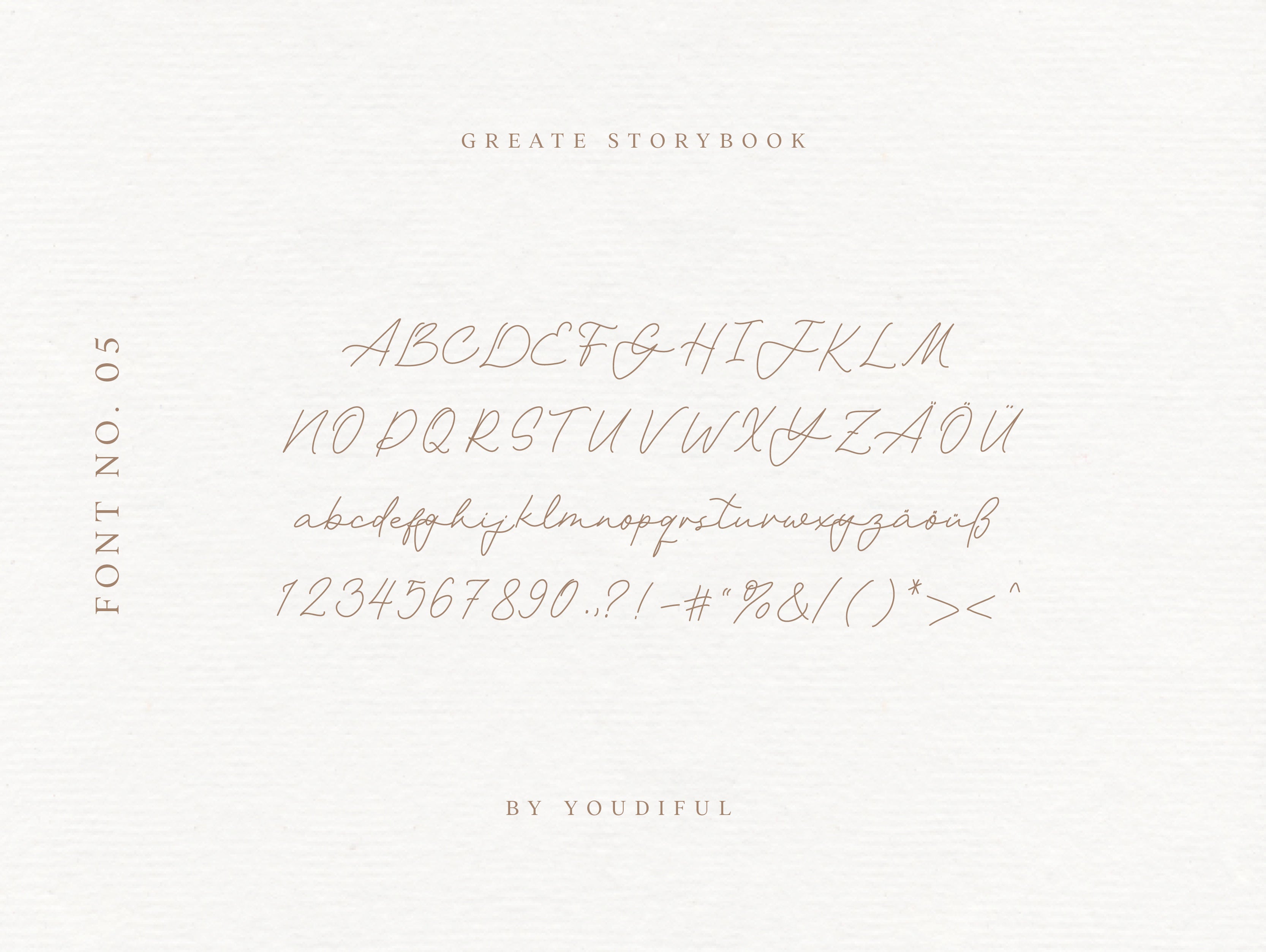 Font "Great storybook" handwritten