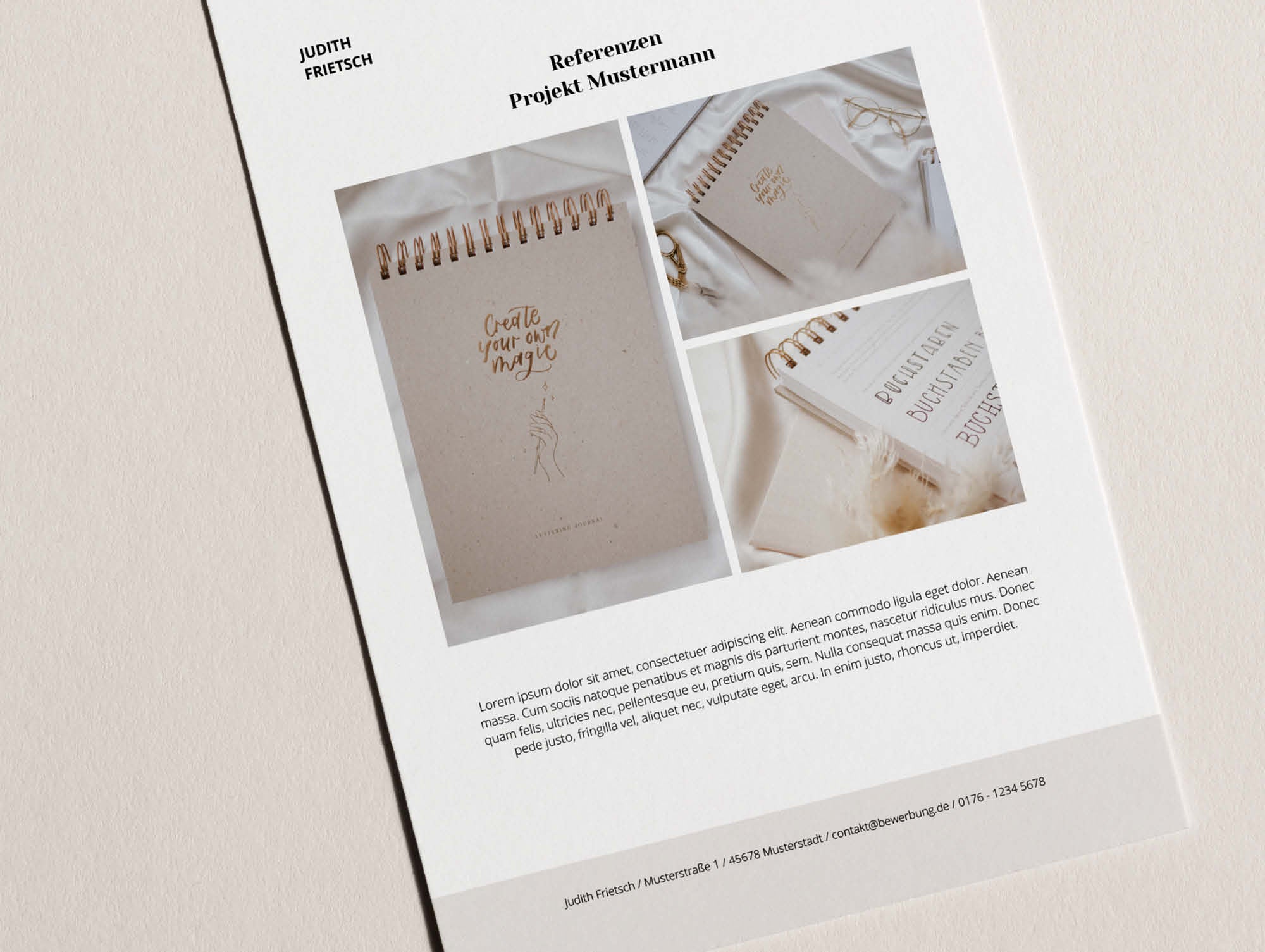 Designvorlage "Bewerbung Traumjob"